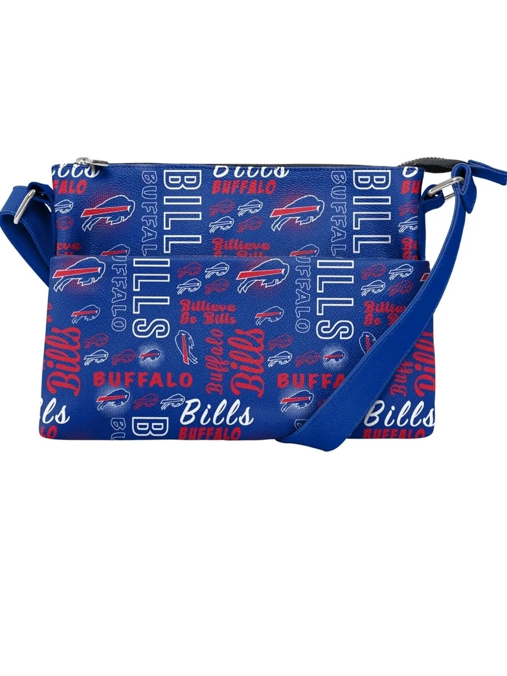 Buffalo Bills Blue Logo Crossbody Messenger Bag